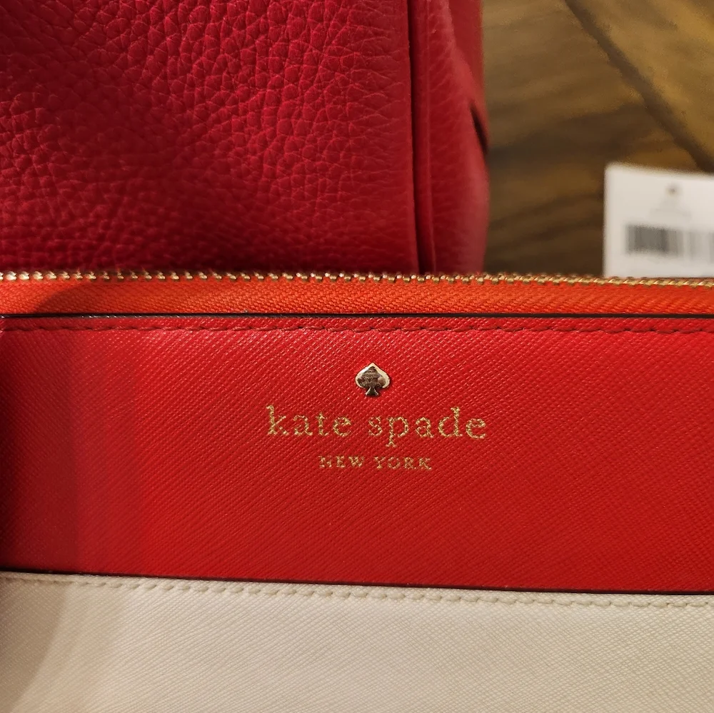 Kate spade purse and wallet, cherry